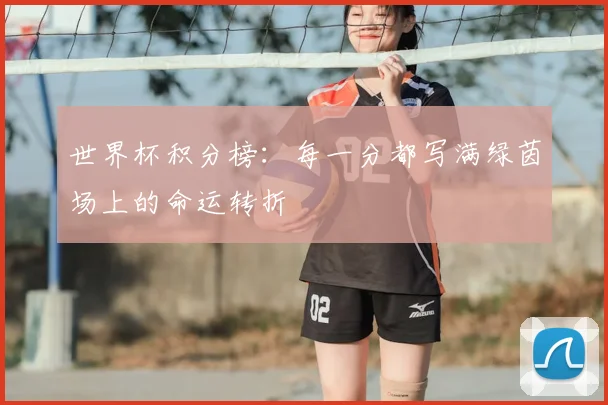 世界杯积分榜:每一分都写满绿茵场上的命运转折